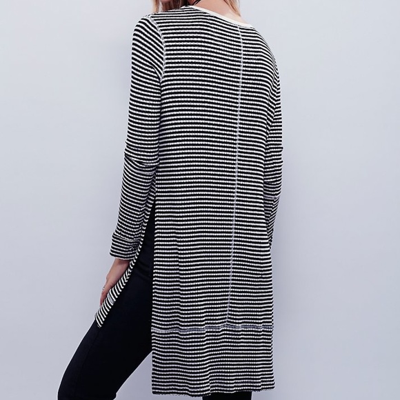 We The Free People thermal striped Gwen Henley - Picture 2 of 8